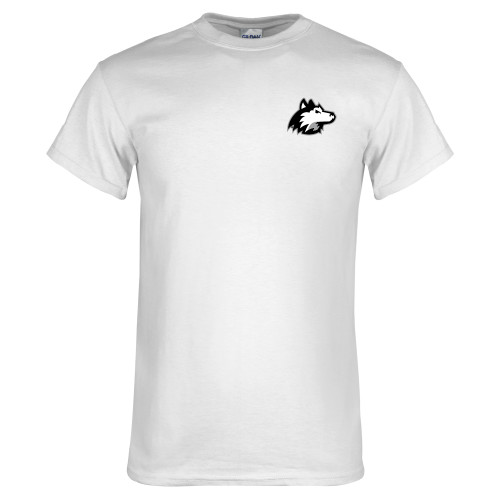  White T Shirt - NIU Huskie Head