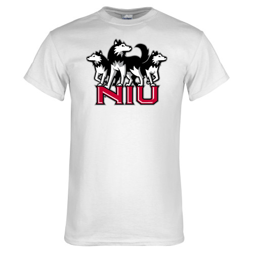  White T Shirt - NIU w Huskies