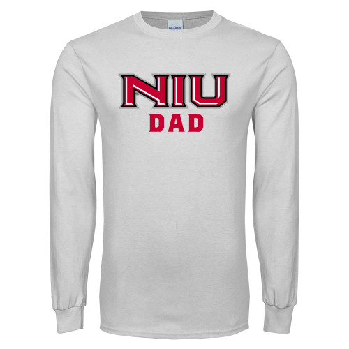  White Long Sleeve T Shirt - NIU - Dad