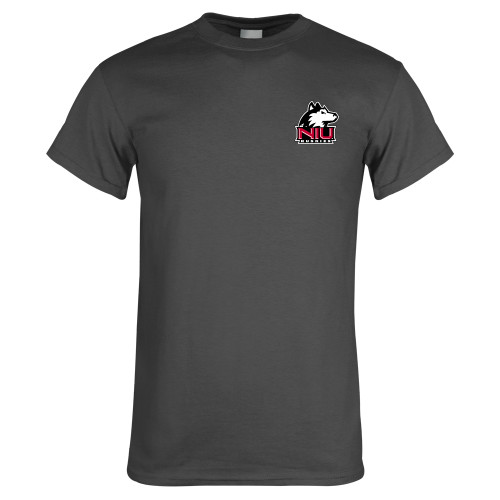  Charcoal T Shirt - NIU Huskies - Primary Mark