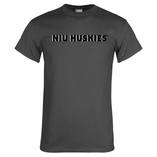  Charcoal T Shirt - NIU Huskies - Block Wordmark