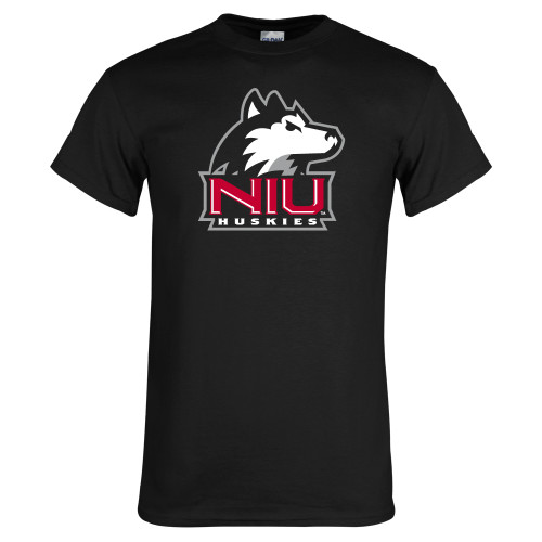  Black T Shirt - NIU Huskies - Primary Mark