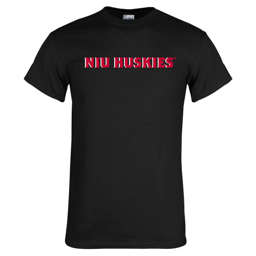  Black T Shirt - NIU Huskies - Block Wordmark