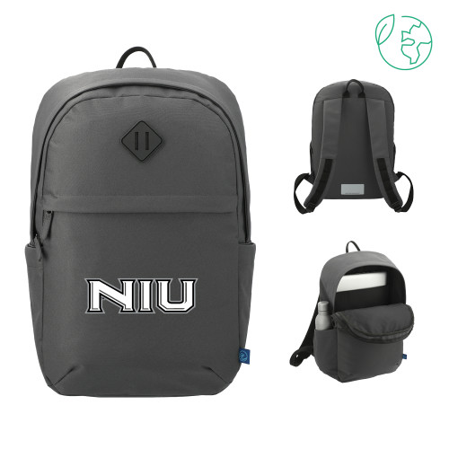  Repreve Charcoal Ocean Commuter Computer Backpack - NIU - Primary Wordmark