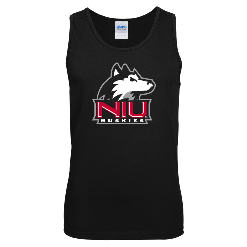  Black Tank Top - NIU Huskies - Primary Mark