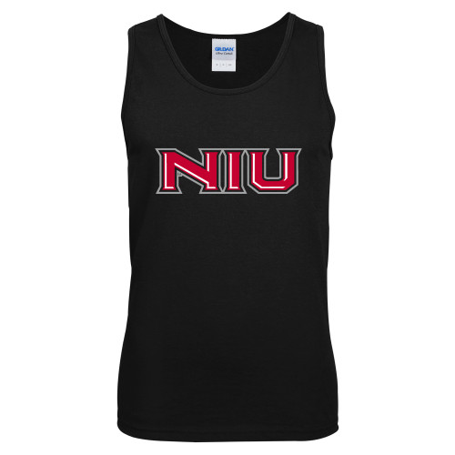  Black Tank Top - NIU - Primary Wordmark