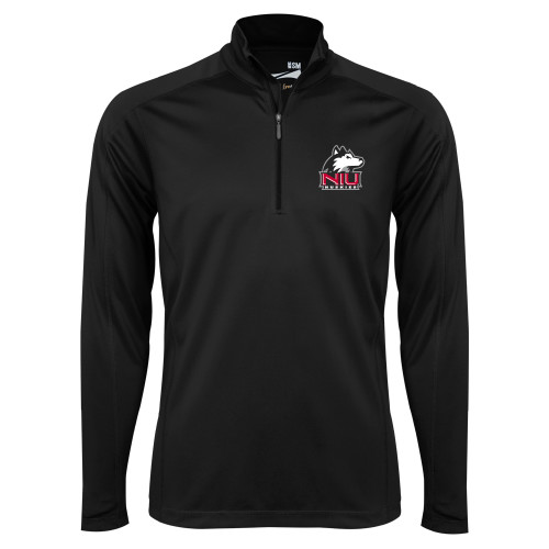  Syntrel Black Interlock 1/4 Zip - NIU Huskies - Primary Mark