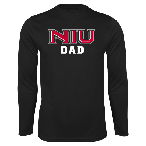  Black Performance Long Sleeve Shirt - NIU - Dad