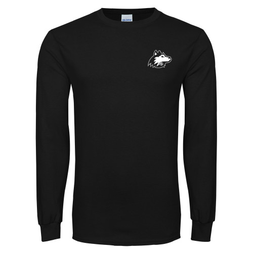  Black Long Sleeve T Shirt - NIU Huskie Head