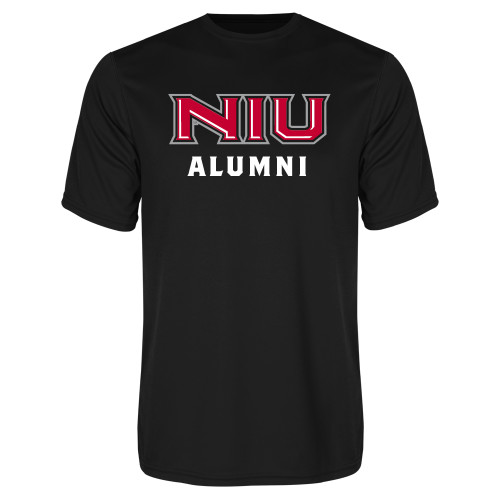  Black Performance Tee - NIU - Alumni