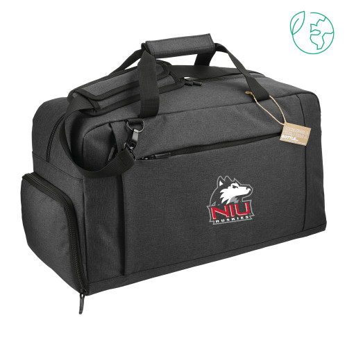  Aft Recycled PET 21 Inch Charcoal Duffel - NIU Huskies - Primary Mark