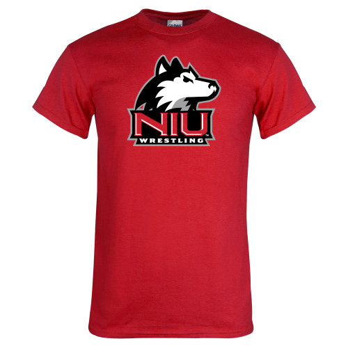  Red T Shirt - NIU Huskie - Wrestling