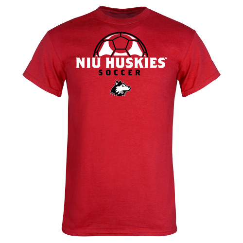  Red T Shirt - NIU Huskies Soccer Ball