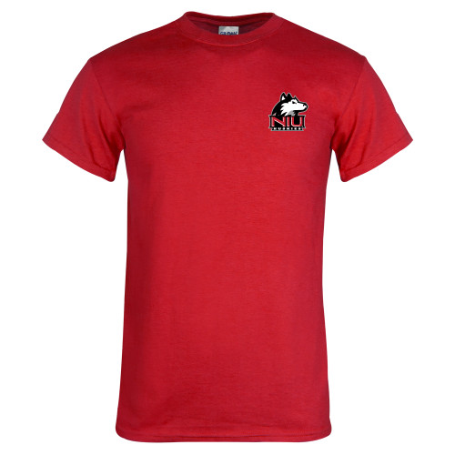  Red T Shirt - NIU Huskies - Primary Mark