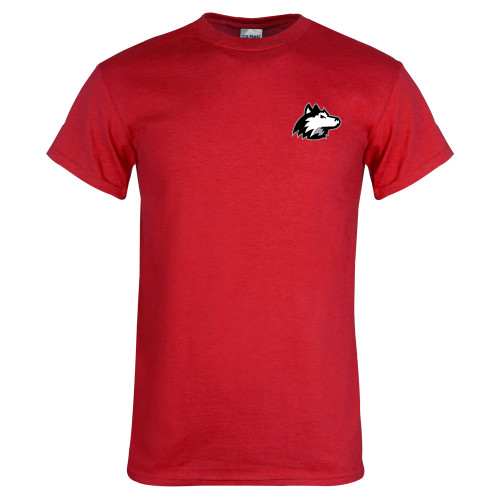  Red T Shirt - NIU Huskie Head