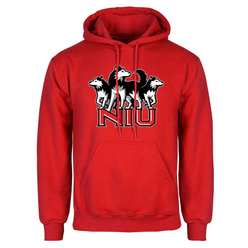  Red Fleece Hoodie - NIU w Huskies