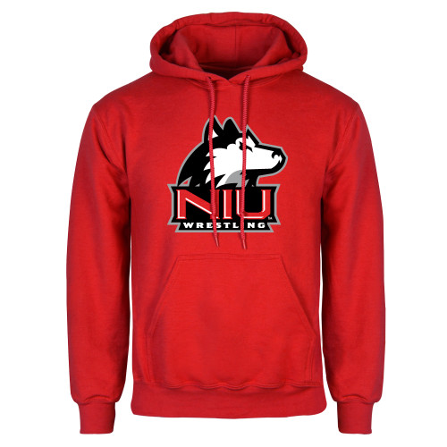  Red Fleece Hoodie - NIU Huskie - Wrestling