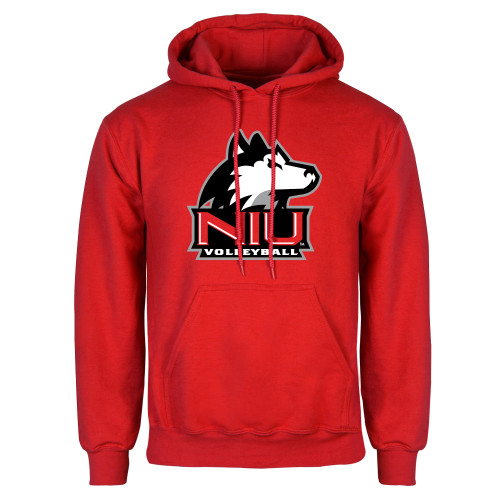  Red Fleece Hoodie - NIU Huskie - Volleyball