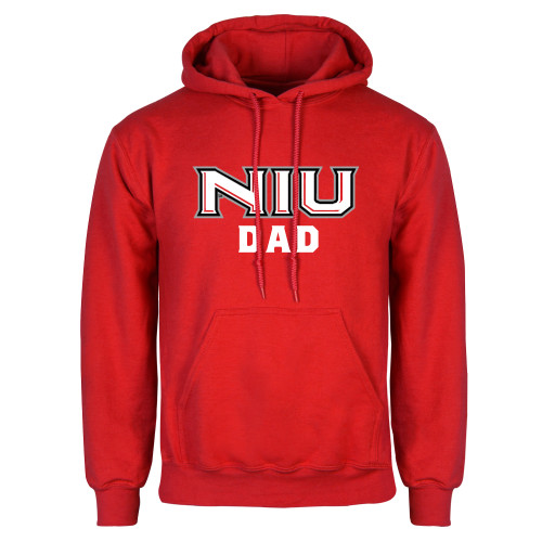  Red Fleece Hoodie - NIU - Dad