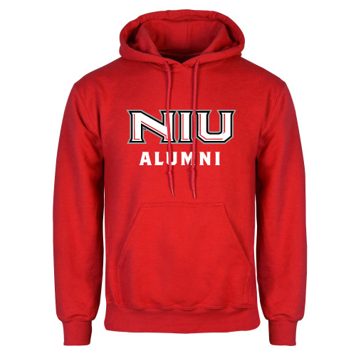  Red Fleece Hoodie - NIU - Alumni