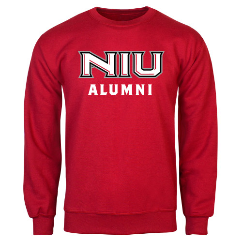  Red Fleece Crew - NIU - Alumni