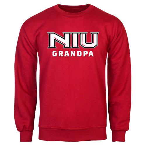  Red Fleece Crew - NIU - Grandpa