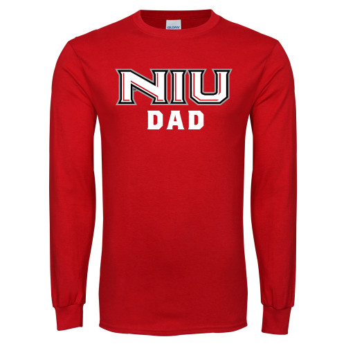  Red Long Sleeve T Shirt - NIU - Dad