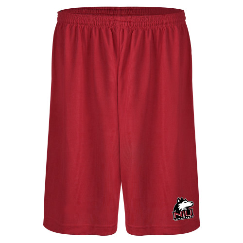  Red Performance Classic 9 Inch Short - NIU Huskies - Primary Mark