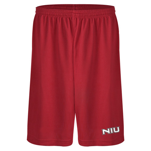  Red Performance Classic 9 Inch Short - NIU - Primary Wordmark