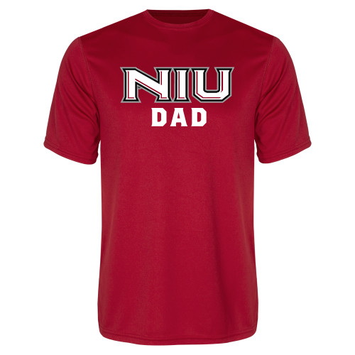  Red Performance Tee - NIU - Dad