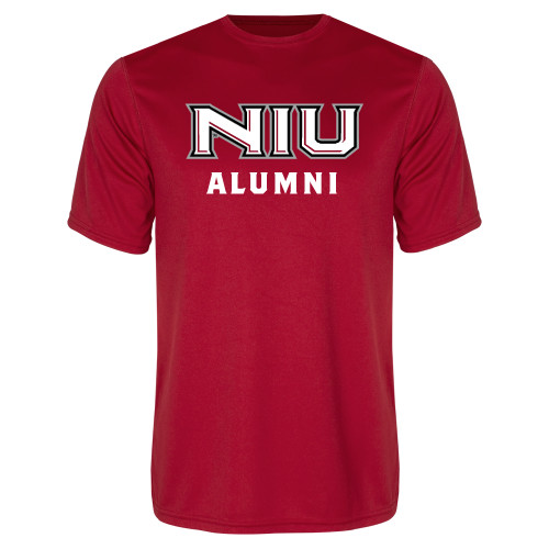  Red Performance Tee - NIU - Alumni