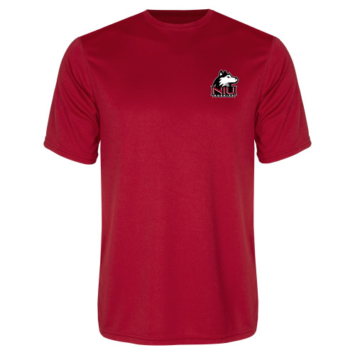  Red Performance Tee - NIU Huskies - Primary Mark