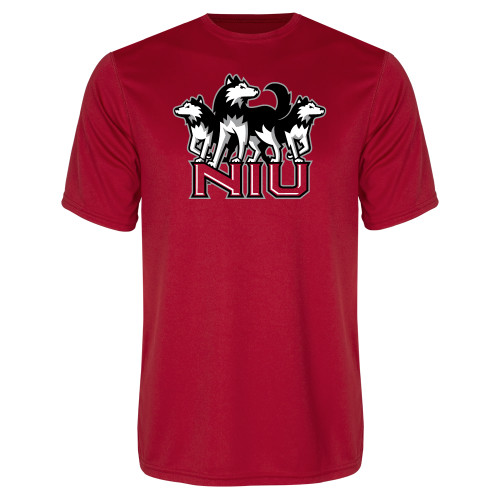  Red Performance Tee - NIU w Huskies