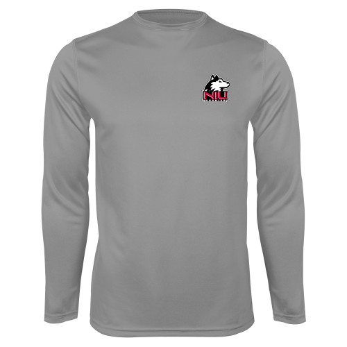  Steel Performance Longsleeve Shirt - NIU Huskies - Primary Mark