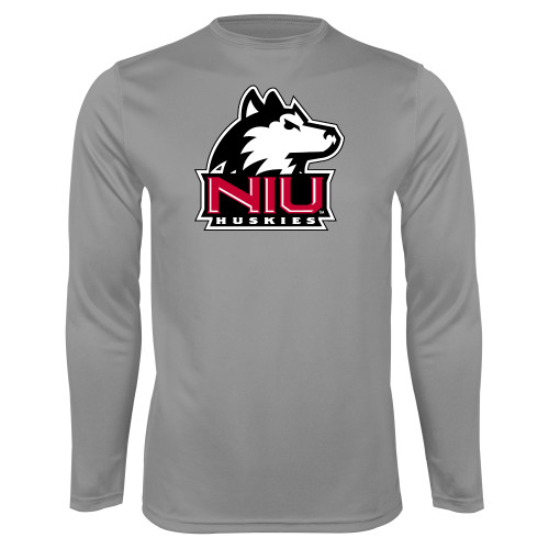  Steel Performance Longsleeve Shirt - NIU Huskies - Primary Mark