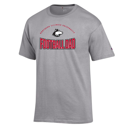  Champion Oxford Grey T Shirt - NIU - Football Dad