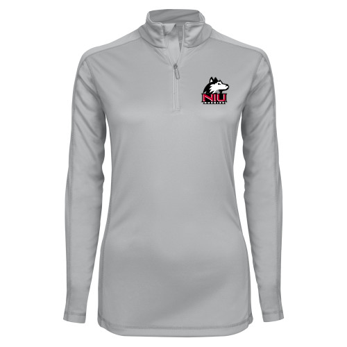  Syntrel Womens Platinum Interlock 1/4 Zip - NIU Huskies - Primary Mark