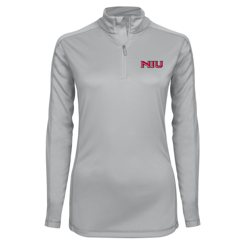  Syntrel Womens Platinum Interlock 1/4 Zip - NIU - Primary Wordmark