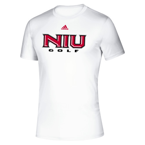  Adidas White Creator Performance Tee - Adidas NIU Golf