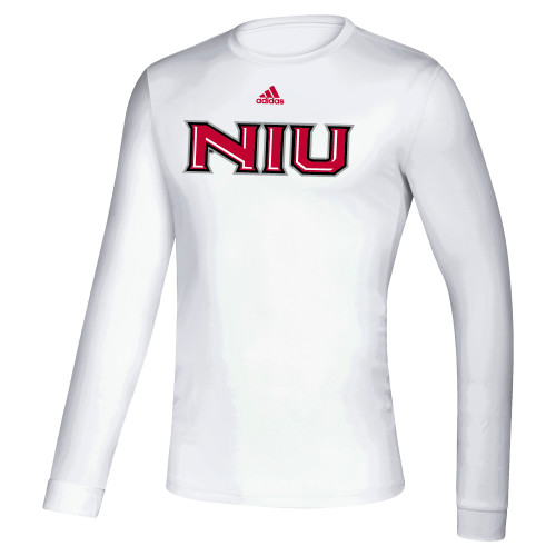  Adidas White Creator Performance Long Sleeve Tee - Adidas NIU