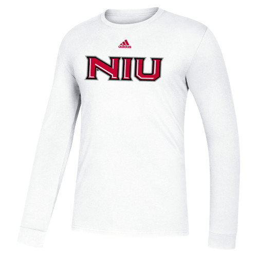  Adidas White Fresh Long Sleeve Tee - Adidas NIU