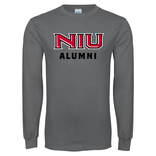  Charcoal Long Sleeve T Shirt - NIU - Alumni