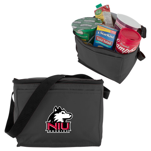  Six Pack Grey Cooler - NIU Huskies - Primary Mark