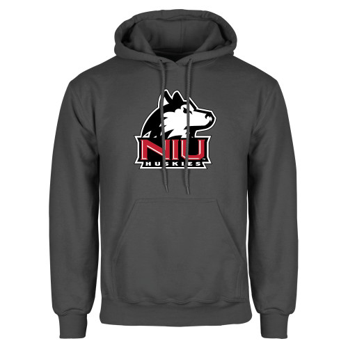  Charcoal Fleece Hoodie - NIU Huskies - Primary Mark