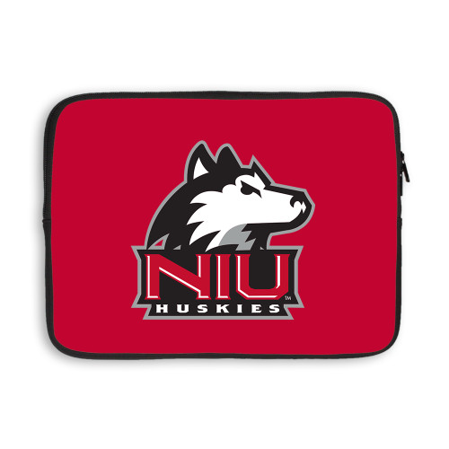  13 inch Neoprene Laptop Sleeve - NIU Huskies - Primary Mark