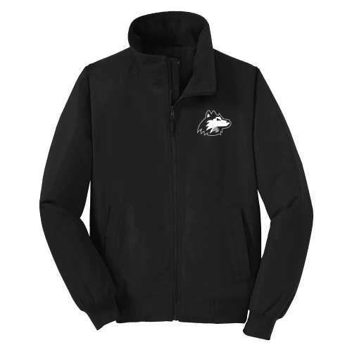  Black Charger Jacket - NIU Huskie Head