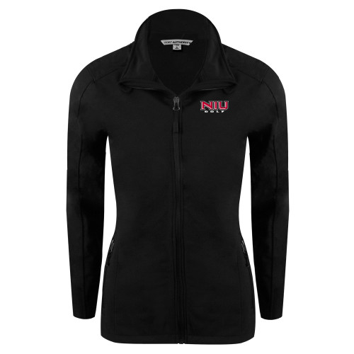  Womens Black Softshell Jacket - NIU Golf