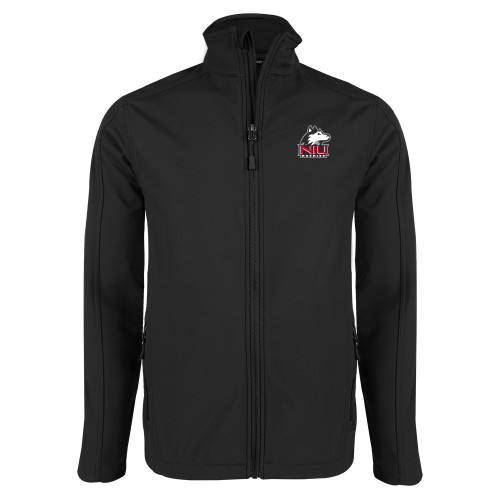  Black Softshell Jacket - NIU Huskies - Primary Mark