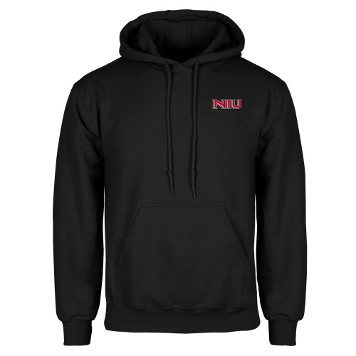  Black Fleece Hoodie - NIU - Primary Wordmark