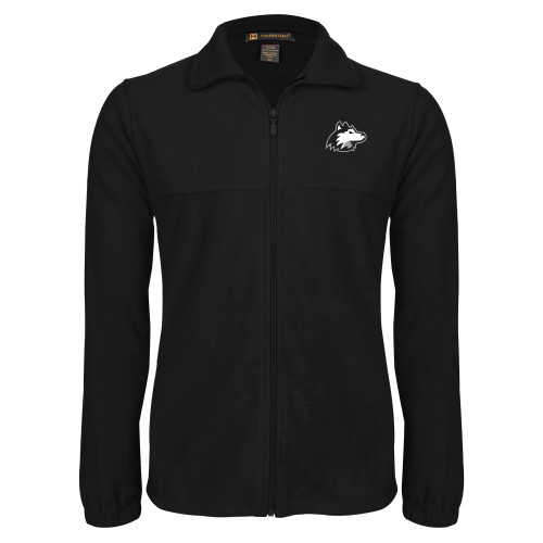  Black Fleece Full Zip Jacket - NIU Huskie Head